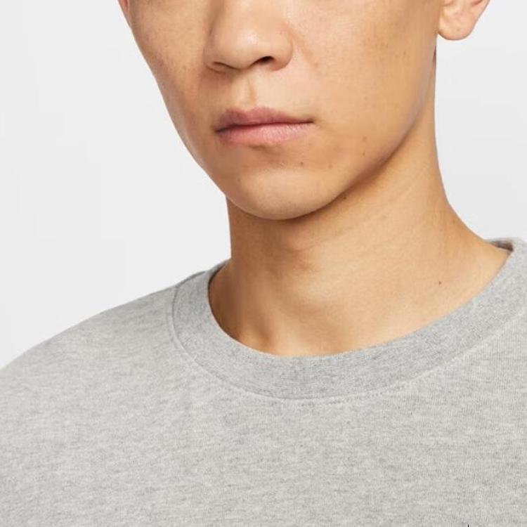 Nike Club Sweatshirts Men's Gray Crew Neck Moderate IB8360-063