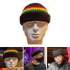 Knitted Beanie Hat for Students Adult Windproof Winter Hat Handmade Skull Cap Color Matching Keep Warm Cycling Hat