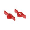 2Pcs Aluminum Handle Valve Handle Ball Valve Handle Wrench Red Butterfly Handle Accessories