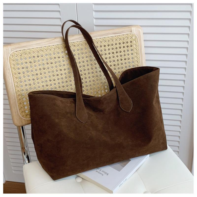 Frosted Retro Bag Women's Large-capacity New Autumn and Winter Versatile Shoulder Underarm Bag Commuter Tote Bag