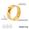 Heart Charm Rings for Women Bohemian Stainless Steel Gold Aesthetic Ring Trend Korean Jewelry Birthday Gift