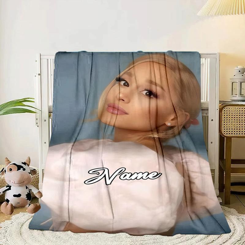 Custom Name Fashionable Ayli-va Blanket Bed Sofa Blanket Flannel Blanket for Camping, Hiking, Picnic Essentials,gift for Family and Friends