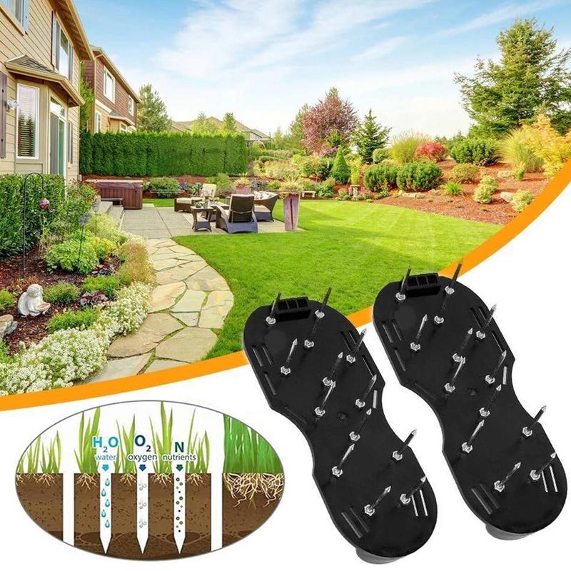 Аэраторные ботинки для почвы Садовый аэратор Регулируемые шипованные аэрационные ботинки Для улучшения аэрации почвы Для садоводства на участке CHINA
