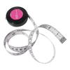 Double Scale Keychain Tape Measur Retractable Retractable Ruler Portable Soft Cloth Ruler  Key Ring