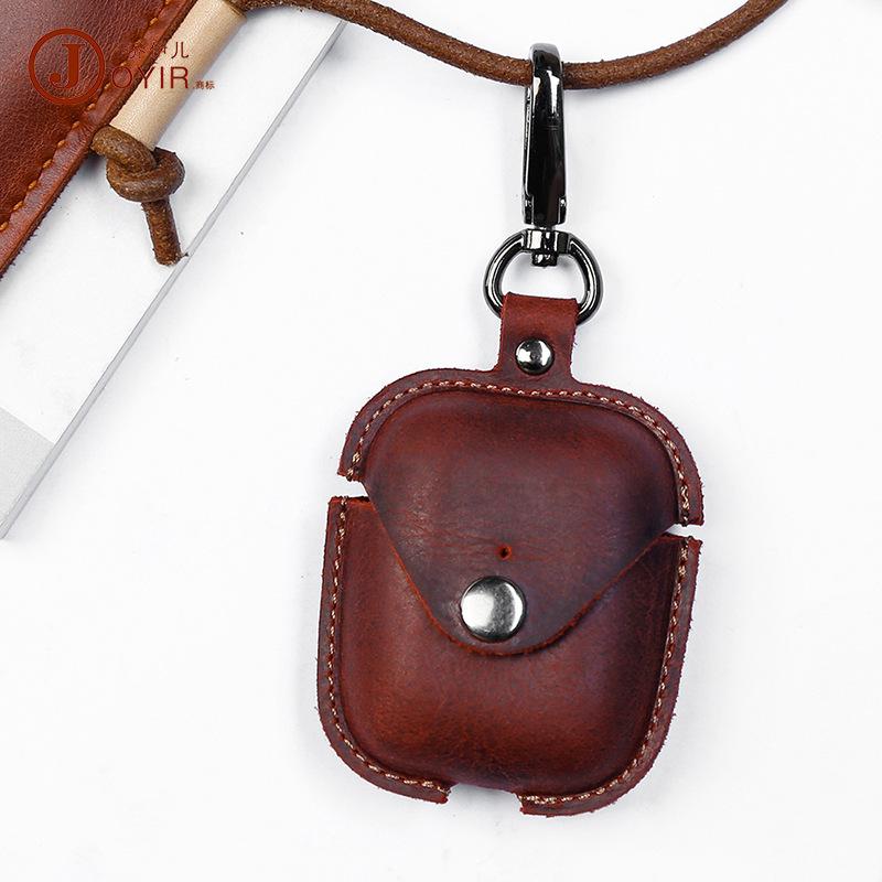 Apple AirPods second generation earphone box leather protective case wireless bluetooth earphone protective case full skin spot