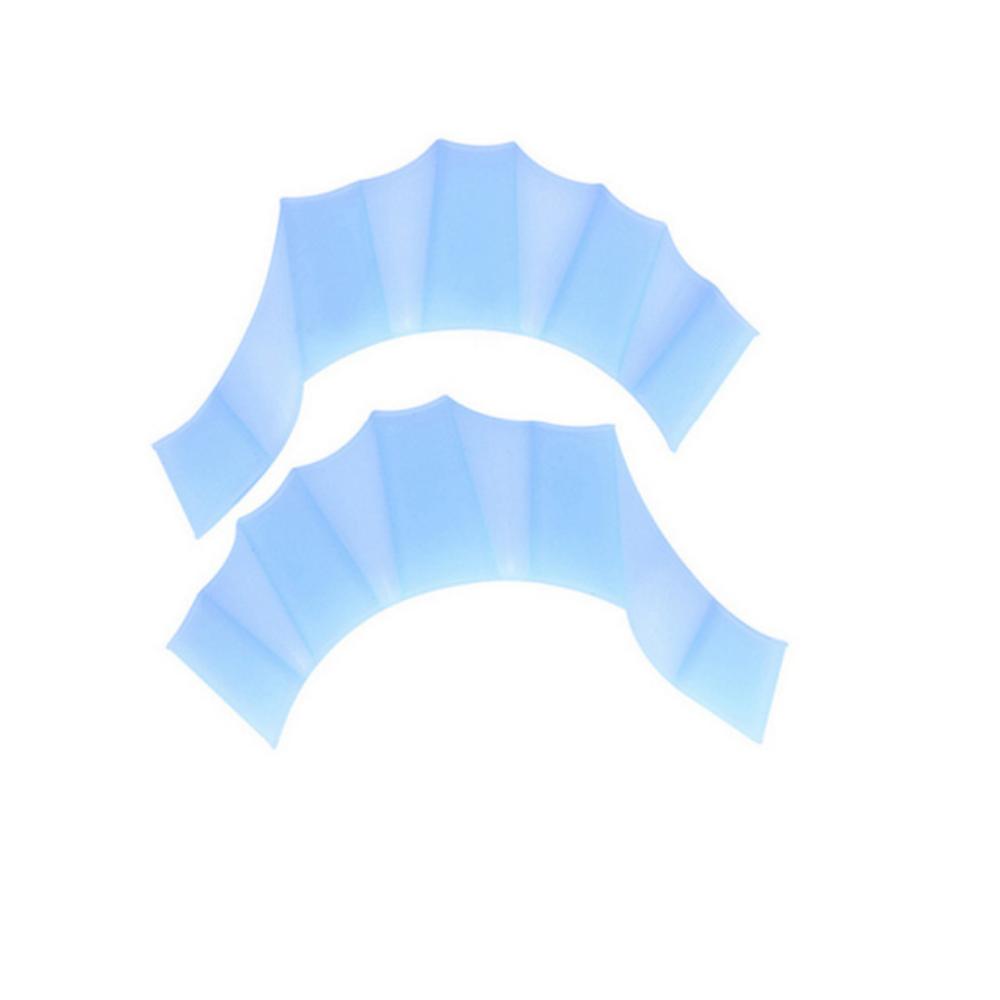1Pair Unisex Frog Type Silicone Girdles Swimming Hand Fins Flippers Palm Finger Webbed Gloves Paddle Water Sports