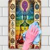 Vintage 7 Chakras Metal Wall Art Yoga Meditation Spiritual Decor Symbols