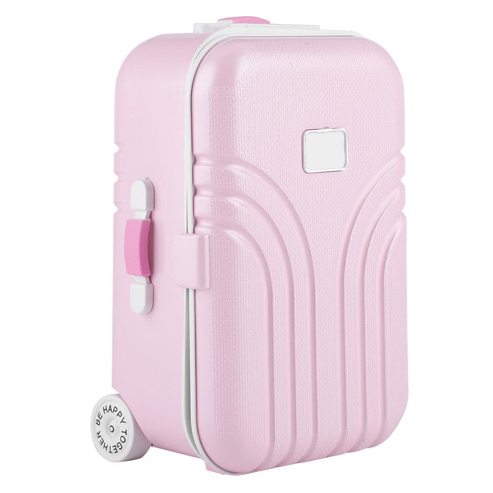 

Девочка Милый Розовый Чемодан Модель Мини Музыкальная Шкатулка Шкатулка для Ювелирных Изделий Подарок Ручной Работы Детские Игрушки