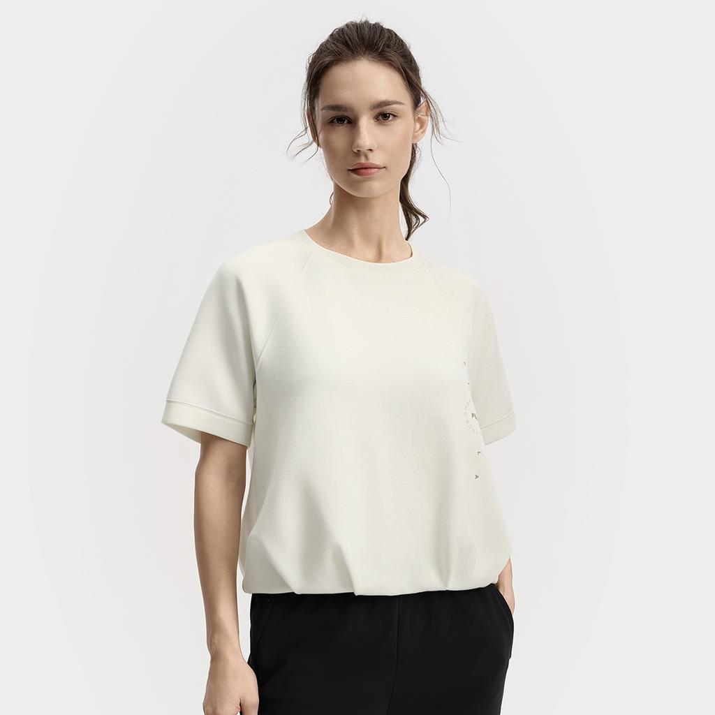 New FILA Fitness T Shirts Women's Heron White A11W531116FWT