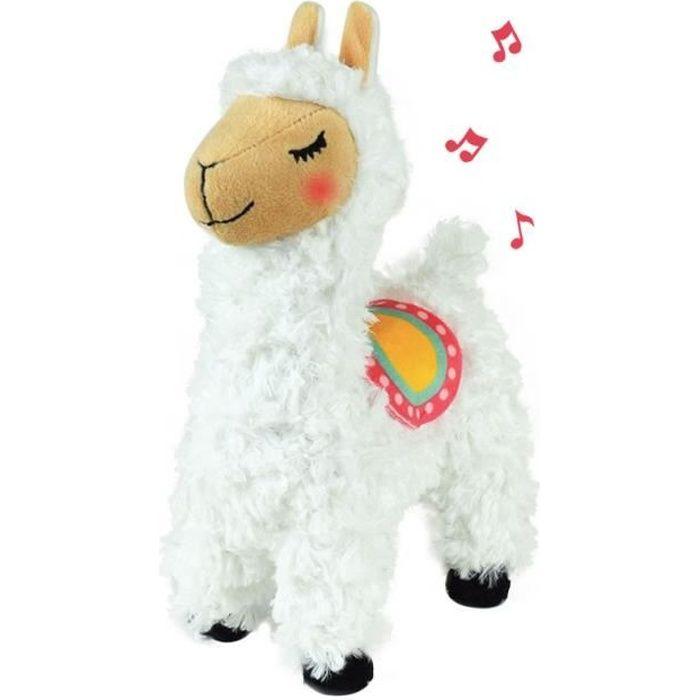 JEMINI Peluche Lama Musicale et Lumineuse Pour Enfant - 26 cm