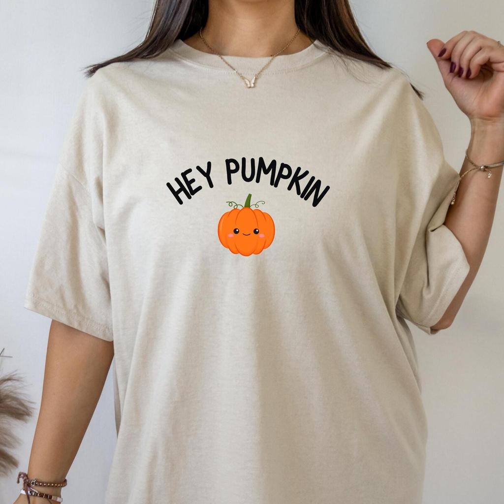 Hey Pumpkin Shirt, Cute Pumpkin T-Shirt, Halloween Pumpkin Shirt, Fall Pumpkin Season Shirt, Thanksgiving Shirt, Autumn Tee, Pumpkin Tee