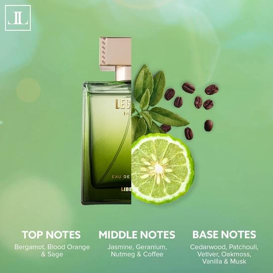 Liberty Luxury Combo Pack - Legend For Men, Eden For Women (100ml Each) Liquid Eau De Parfum (EDP) Crafted In France, Long Lasting Smell