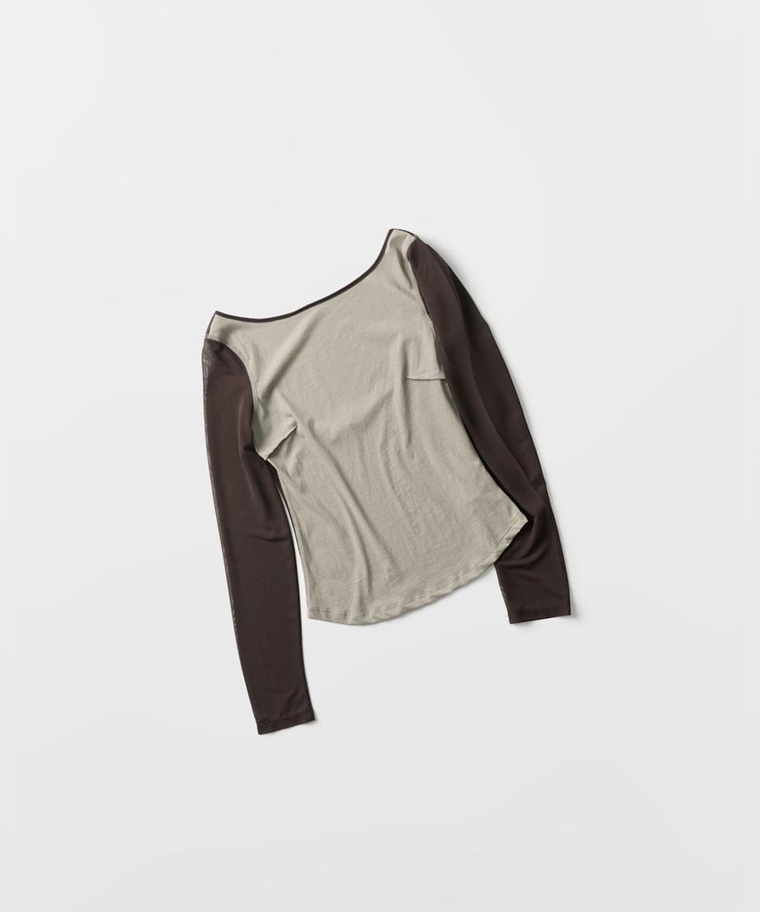 Beleuso Sheer Layered Sleeve Top