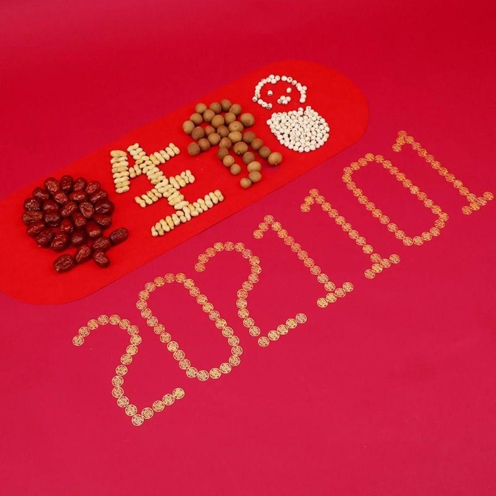 Colorful Wedding Chinese Tradition Circular Wedding Gift Coin Party Supplies Pendant Gold Coin