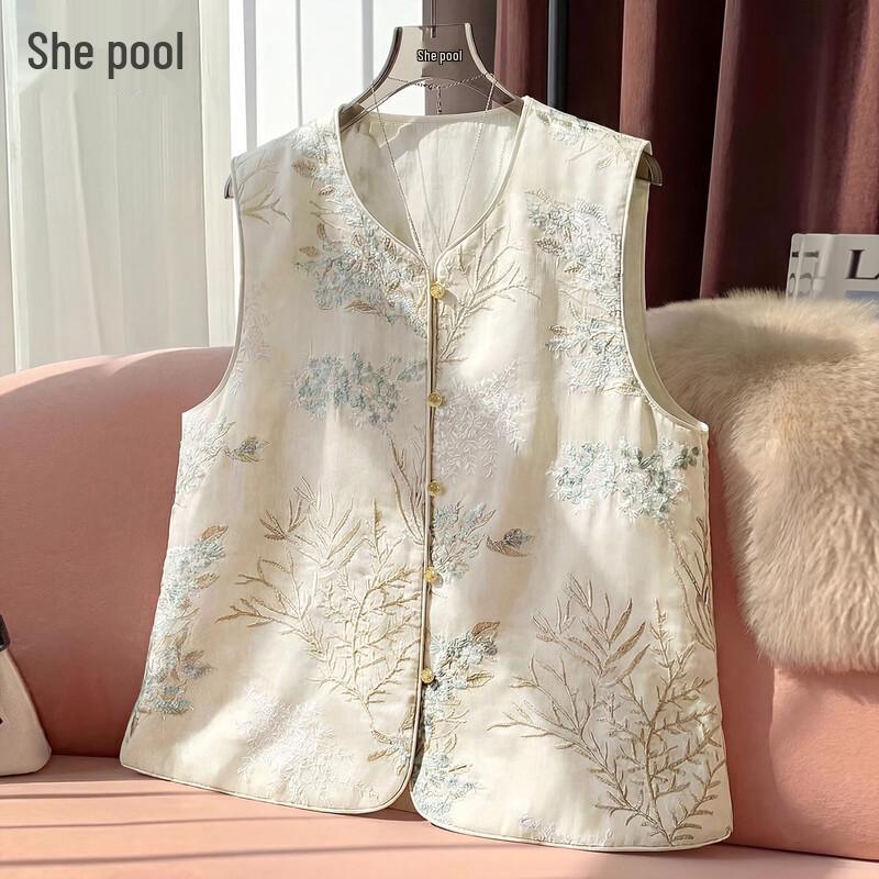 

Tachi New Chinese Style Embroidered Vest XL