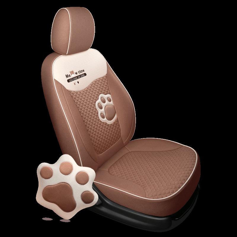 All-Season Cotton Linen Seat Cushion for Changan Benben - Universal Fit, Five-Seater, Year-Round Comfort