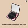 100Pc Bamboo Blotting Papers With Mirror Sweat Absorption Makeup Puff Refreshing Portables Oil Control Tool Kits Facial Oil