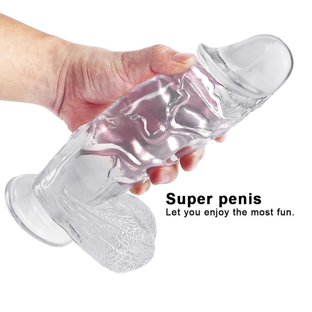 Obrovské dildo RUNYU ženský masturbátor super měkký realistický penis dildo silikonová přísavka ženy velký péro