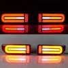 Pair Car Rear Bumper Fog Lamp Taillights For Suzuki Jimny 2019-2024 Smoked Black