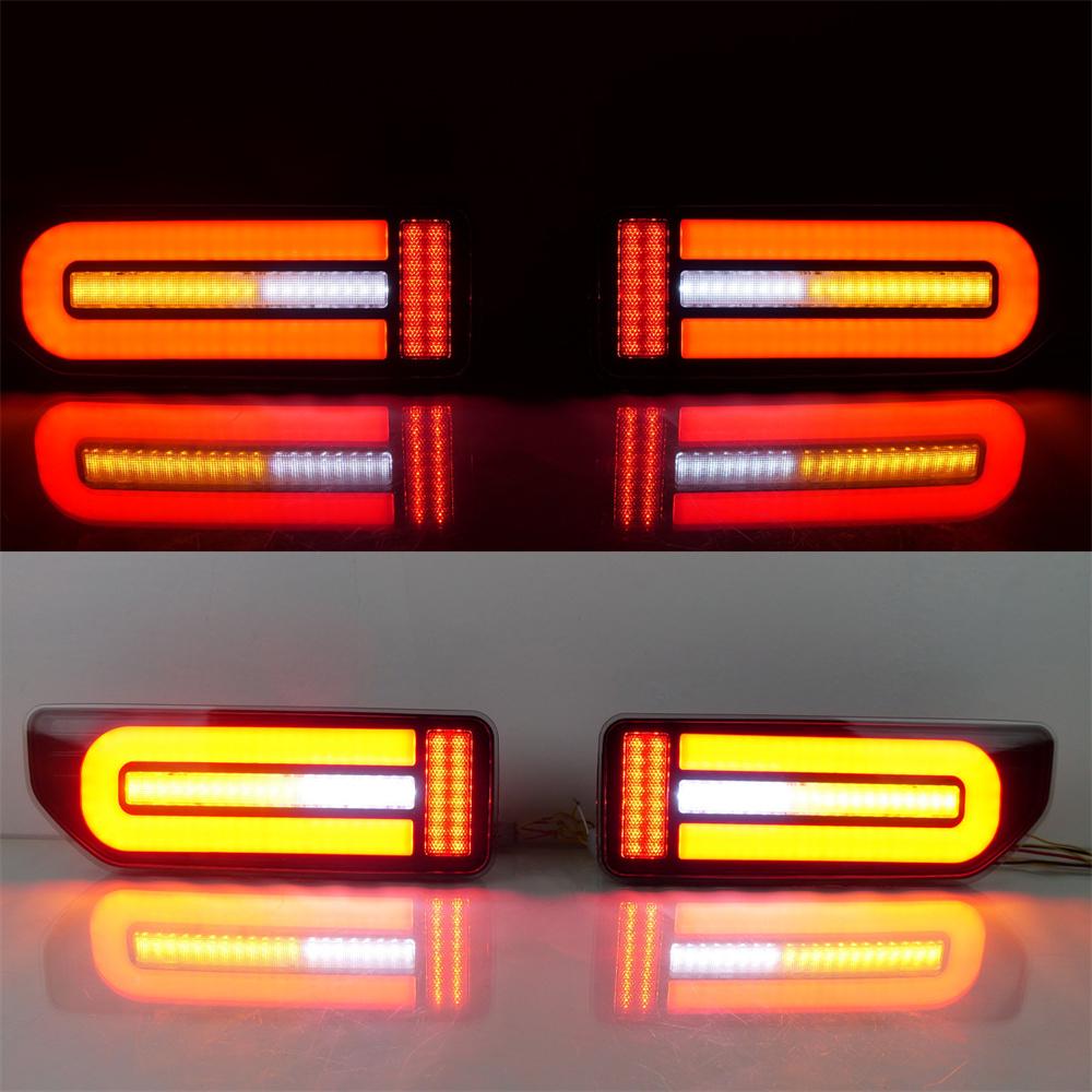 

Pair Car Rear Bumper Fog Lamp Taillights For Suzuki Jimny 2019-2024 Smoked Black
