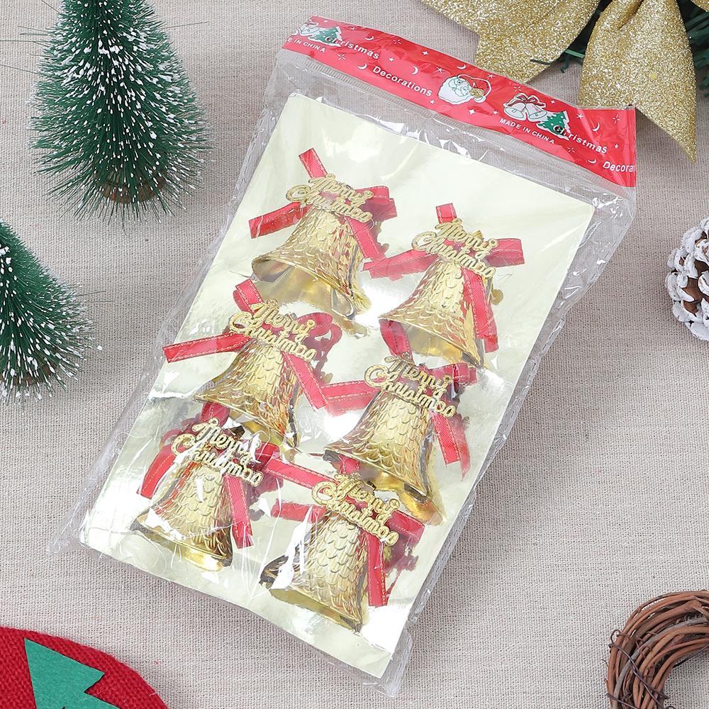 1 Stück Kunststoff Goldene Glocke Hängender Weihnachtsbaum Anhänger Weihnachtsdekoration für Heimdekor Neujahr Kindergeschenke Ornament