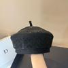Luxury Beaded Beret High-Quality Autumn Winter Sparkle Versatile Anti-Aging Blossom Casual Painter Hat for Women