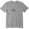 Life is Good Herren Crusher T-Shirt, Kurzarm Baumwolle Grafik T-Shirts, Happy Hour