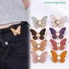 1Pc Butterfly Waist Button Jean Button Pin Reusable Clothing Fitting Tools For No Sewing Required Buttons Pants Decoration