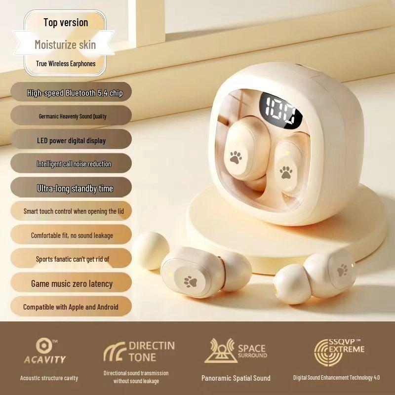 

Q38 Беспроводная Bluetooth TWS стереогарнитура-вкладыш с двумя наушниками, цифровым дисплеем, длительным временем работы от аккумулятора и шумоподавлением