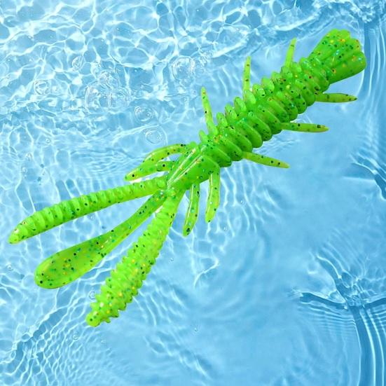 10 pièces 7cm/2.45g Leurre de pêche Bonne flexibilité Haute élasticité Conception de simulation Couleur vive