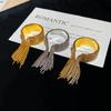 Stainless Steel Round Beads Tassel Rings for Men Women Open Anti Allergic Splicing Colors Rings Waterproof Luxury Jewelry