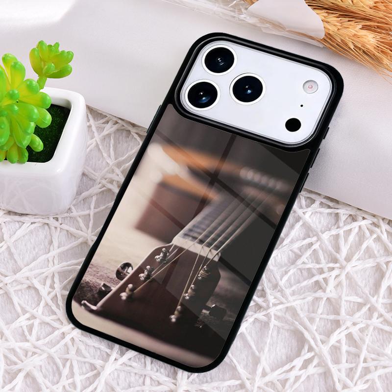 Guitar Music Phone Case for iPhone 17 Air 16 15 11 12 14 13 Pro Max Shockproof Cover