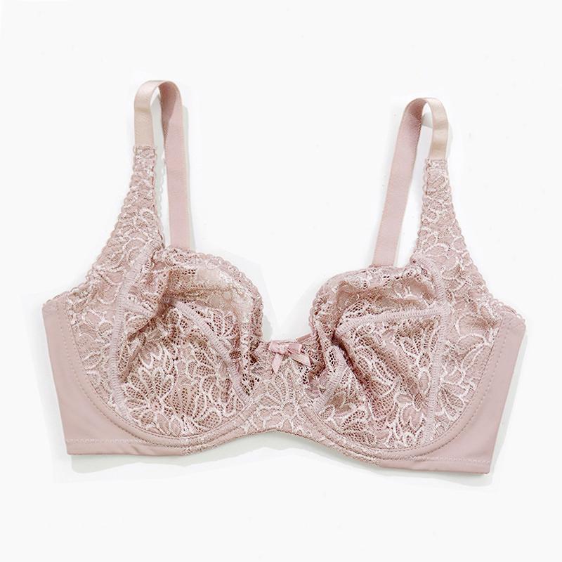 

1Pc Women Female Bralette Lingerie Nylon Push Up Brassiere Wireless Bras Lady Lace Breathable Embroidery Bra Thin Underwear 38/85E