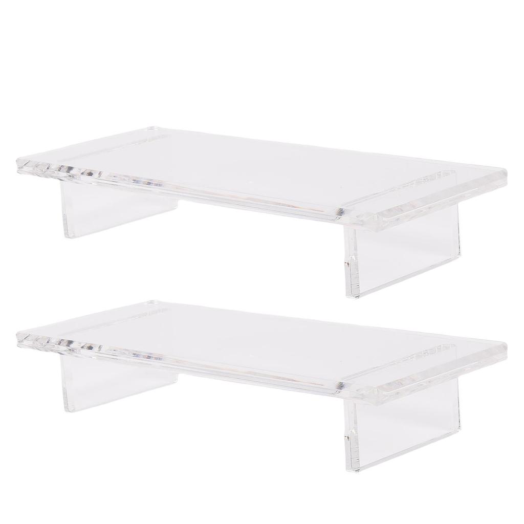 Bathroom Tray Water Proof Transparent Acrylic Soap Riser for Kitchen Plant Candle Decorations