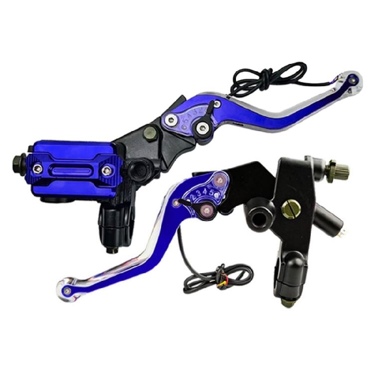 High Intensity LED Turn Signal Motorcycle Clutch Lever Weather Resistant Aluminum Alloy Enhanced Visibility For Urban Riding