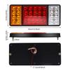 Biqing 36 LED Trailer Rear Tail Lights LED Rear Brake Light Car Stop Indicator Reverse Lamp for Truck Trailer Tractor Caravan Van (2pcs)