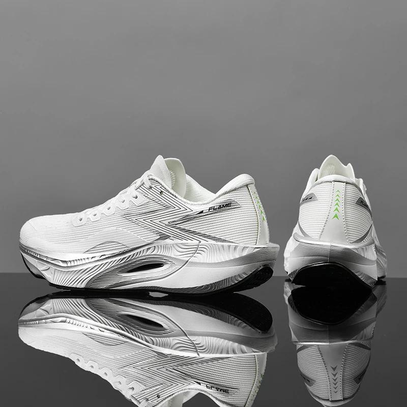 Marathon Air Cushion Carbon Plate Sports Running Shoes Men Breathable Lightweight Women'S Comfortable Athletic Nonskid Sneakers