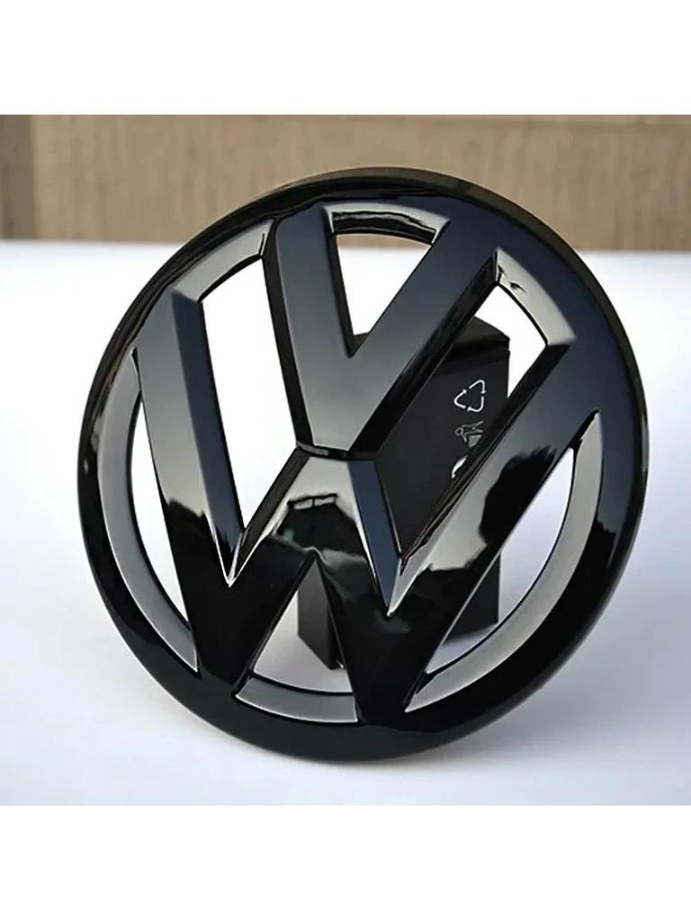FUVLN1 NEW Emblems 2pcs Car Front Grill/Rear Emblem Lid Covers Logo Sticker Volkswagen VW POLO Scirocco GOLF 5 6 7 8 MK5 MK6 MK7 MK