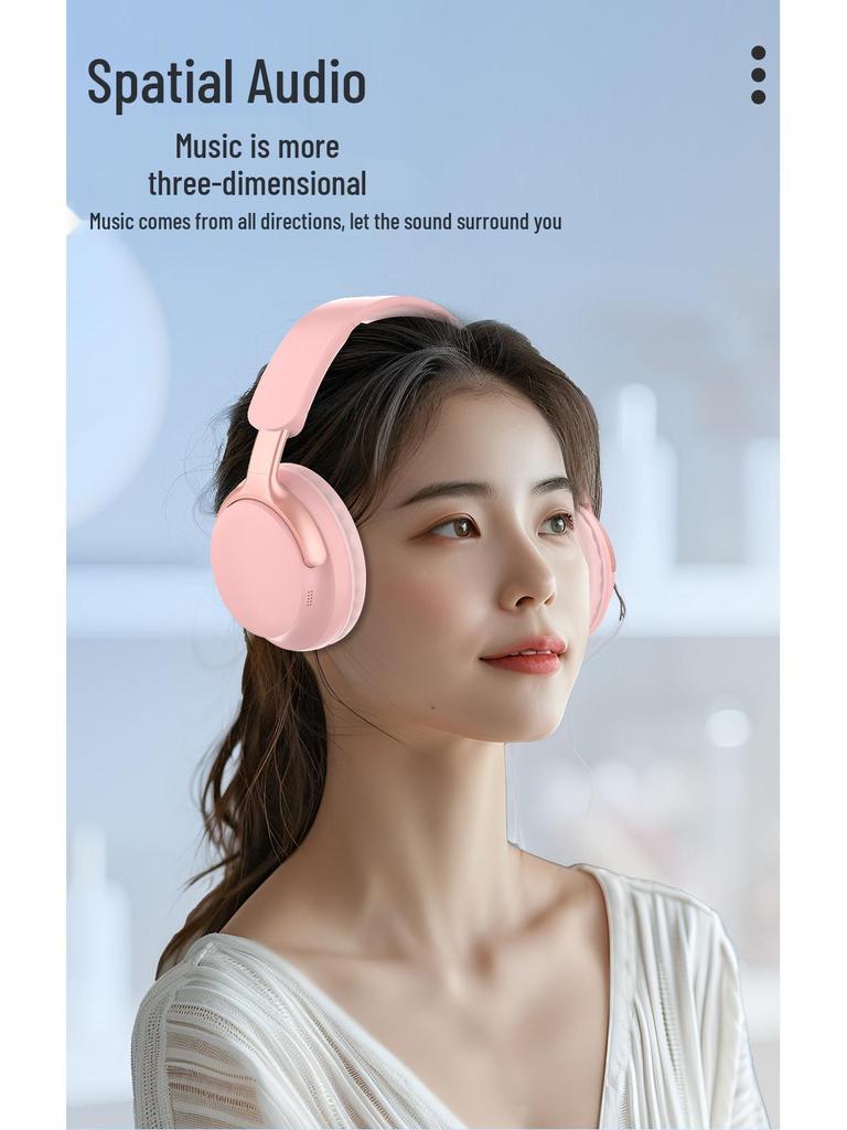Foldable Bluetooth Over-Ear Headphones: Wired/Wireless, Dual Mode, 20-Hour Battery, Spatial Audio