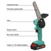 1200W 6 Inch Electric Chain Saw With 2 Battery Pruning ChainSaw Cordless Garden Logging Saw Woodworking Cutter Power Tool