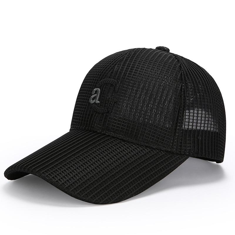 Men's Hat Outdoor Long Brim Mesh Hat Sunscreen Sun Hat Summer Breathable Baseball Cap