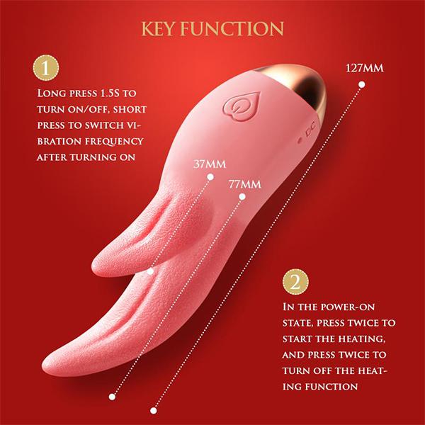 Tongue Licking Vibrator for Women G Spot Clitoris Vagina Anal Nipple Stimulation Adults Sex Toys for Female Masturbation