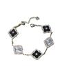 Buchi Laser Five-Flower Bracelet Set, Natural White Fritillary Light Luxury Medieval Jewelry