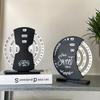 Ferris Wheel Desktop Moon Calendar: Manual Rotation Home Office Ornament with Advanced Design.