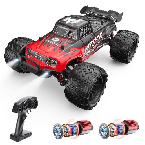 DEERC 1/16 Scale 4WD Electric RC Car with Dual Motors, 30km/h High Speed, 2.4GHz Racing, Anti-Vibration, Off-Road, All-Terrain, RTR, Perfect Gift for