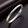 Stainless Steel 18K Gold Plated Bracelet with Diamonds - Shiny Summer Women's Accessory