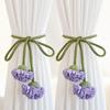 Adjustable Curtain Buckle Decorative Carnation Curtain Tie Rope Elegant Curtain Tiebacks  Bedroom