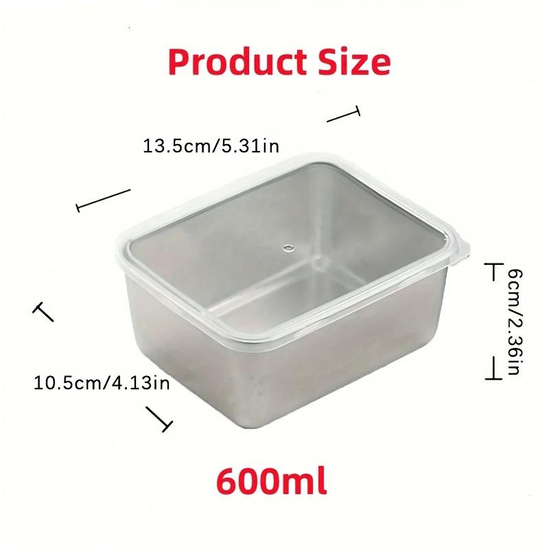 Stainless Steel Food Containers Set Leakproof Stackable Reusable for Camping Picnics School Lunch Bento Box Storage Kitchen
