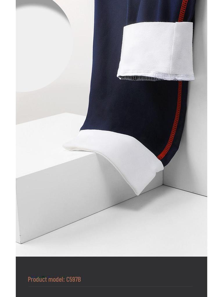 Men's Thin Cotton Wool Trousers: Warm Autumn & Winter Inner Wear Trend