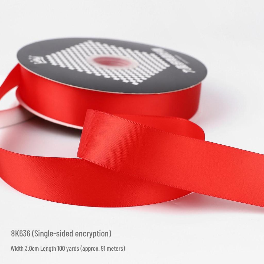 Festive Red Satin Ribbon for New Year, Weddings, Candy Ties, Balloons & Lanterns